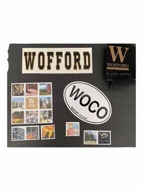 NWOT Wofford College Lot Decal Can Foam Koozie Stickers Magnets Collegiate